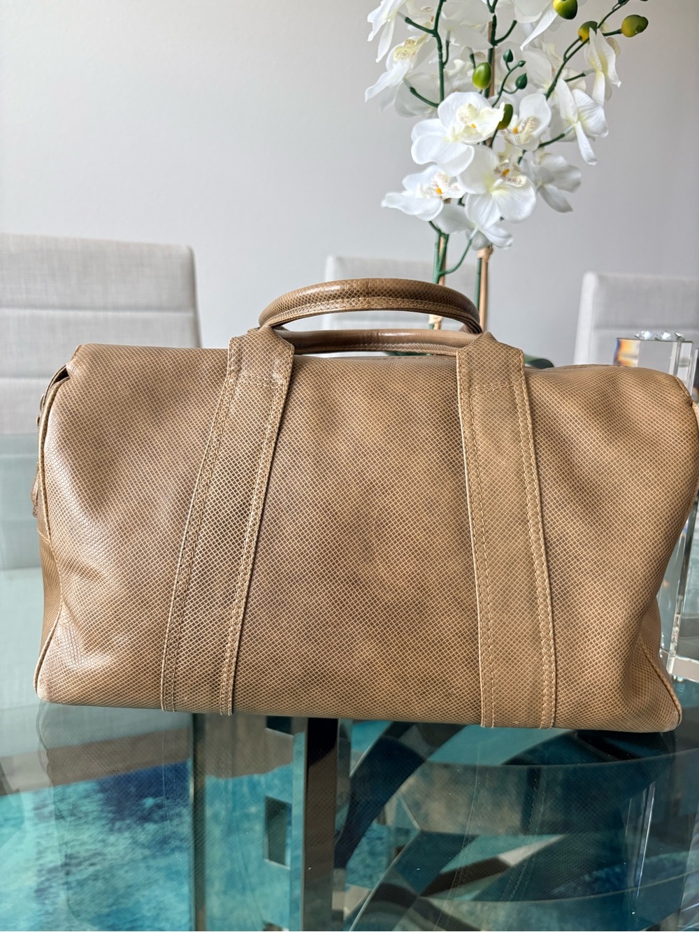 Vintage Bottega Veneta Marco Polo Duffel Bag